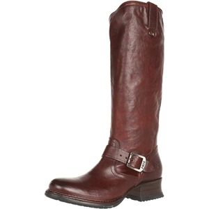 Frye Women's Martina Engineer Tall Boots, Dark Brown, Size 8